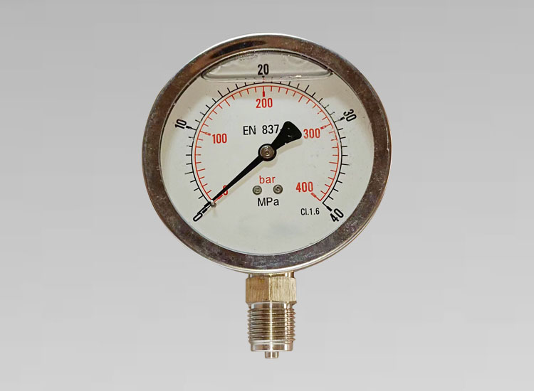 不锈钢耐震压力表YNB100/40MPa/400bar/径向G1/2